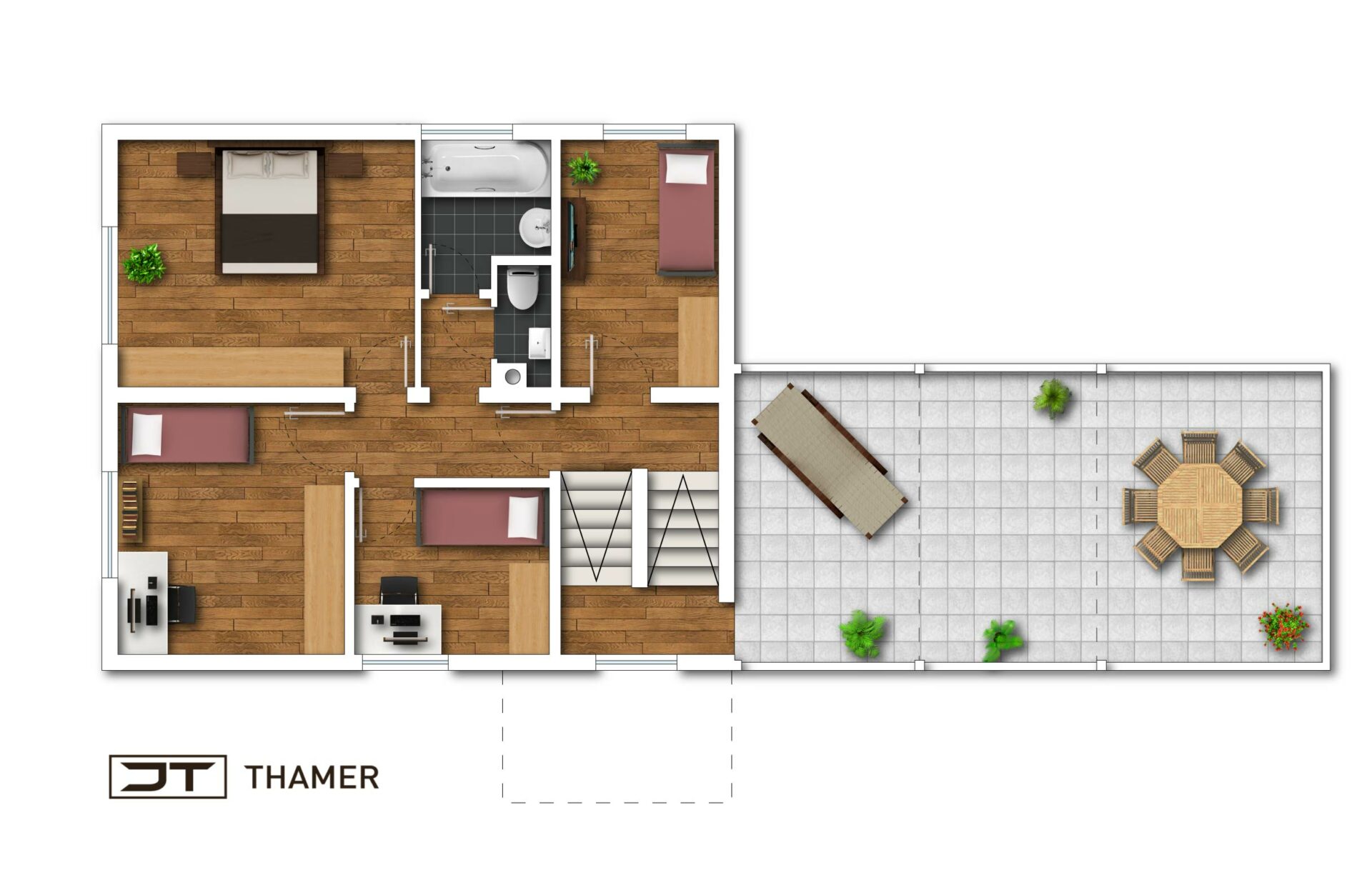 Einfamilienhaus mit ausbaufähiger Dachterrasse in ruhiger Lage in Vaihingen an der Enz!