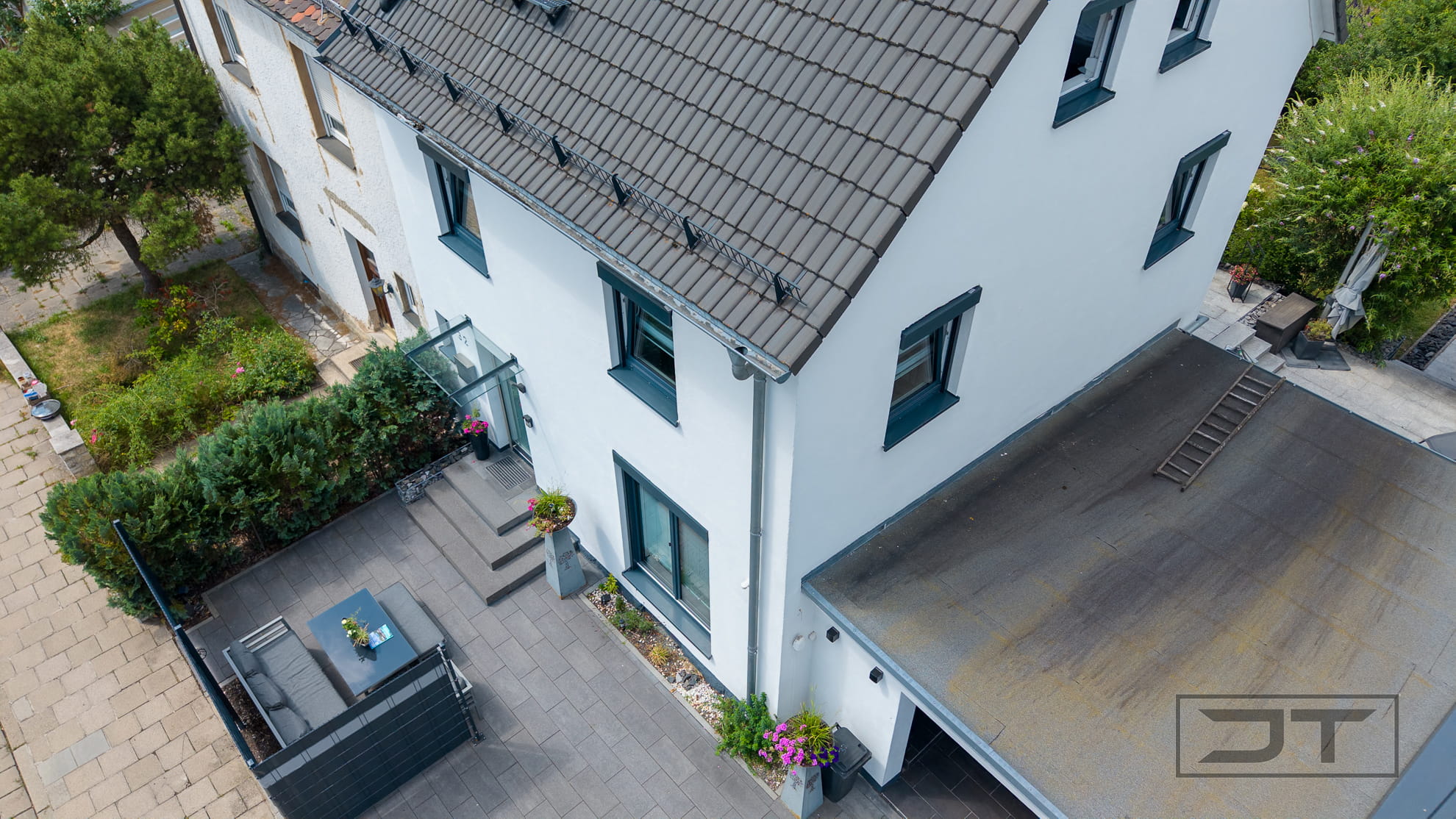 Bird-view-Eingangsbereich