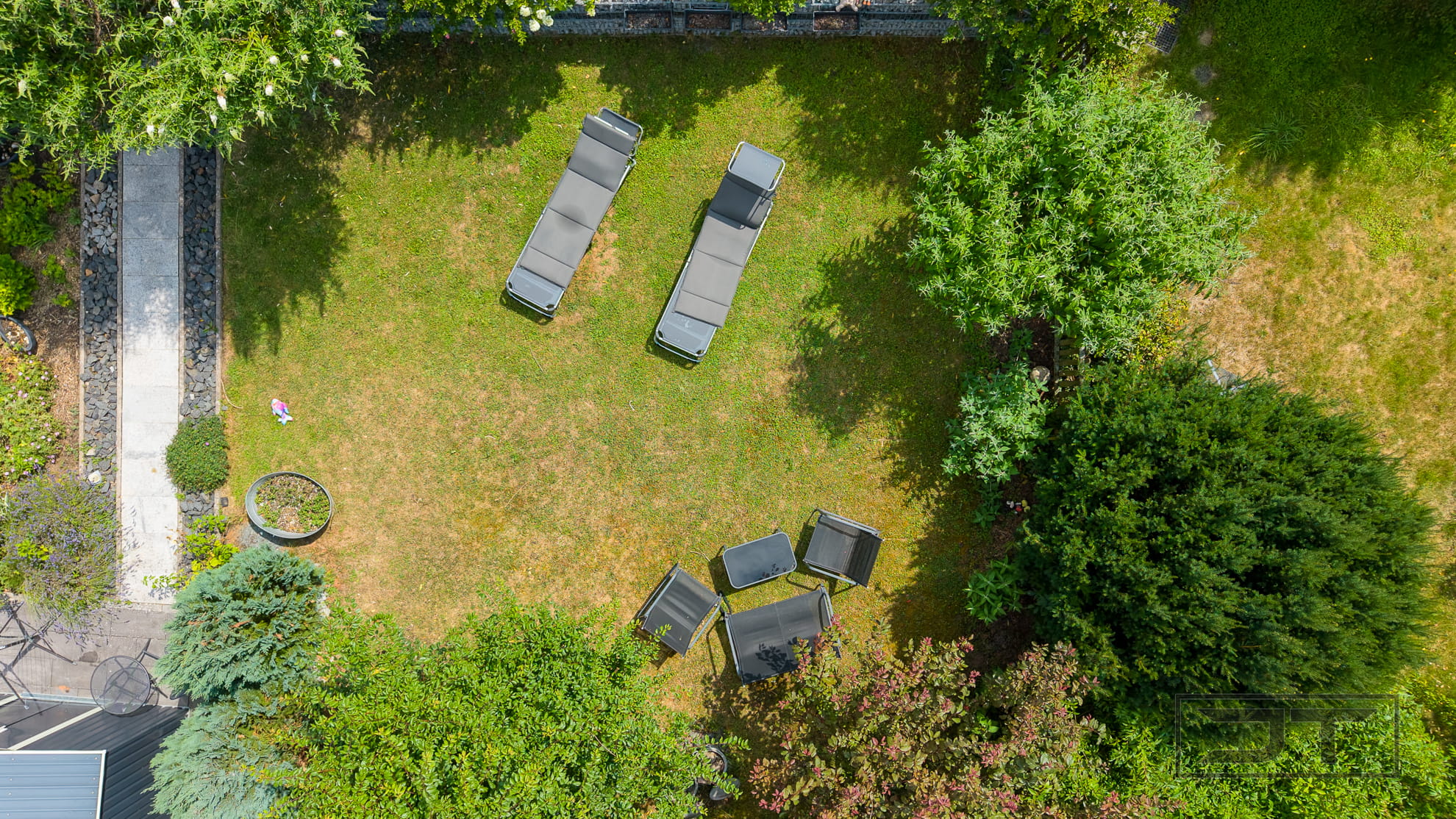 Bird view Garten